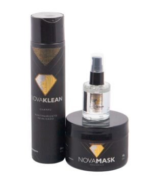 Pack de Champú NovaKLEAN + Manteca proteica NovaMASK + Serum reparador NovaSERUM
